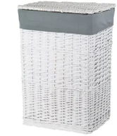 Kosze wiklinowe - CORSAN CORSAN - Kosz wiklinowy na pranie BIAŁY 47x36x67 cm 715XXL 715XXL BIAŁY - miniaturka - grafika 1