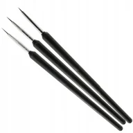 Akcesoria do paznokci - Zestaw Pędzelków Do Zdobień do hybryd żelu 3sztuki - miniaturka - grafika 1