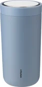Kubki termiczne - Stelton Kubek termiczny To-Go Click 200 ml szaroniebieski z podwójnej stali 675-37 - miniaturka - grafika 1