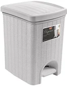Kosze na śmieci - Stefanplast Stefan Plast 30800 kosz na śmieci, o wyglądzie rattan z tworzywa sztucznego, 31 x 27,5 x 39 cm 30800 - miniaturka - grafika 1