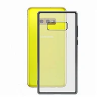 Etui i futerały do telefonów - Samsung BigBuy Tech BigBuy Tech S1902190 etui ochronne do Galaxy S10e Flex metal TPU przezroczysty szary metalik BIG-S1902190 - miniaturka - grafika 1