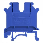 Kostki, złączki, wtyczki - Geberit DEGSON szynowa przelotowa niebieska śrubowa 4mm2 1P VDE UL 5712 PC4-01P-12-00A(H) - miniaturka - grafika 1