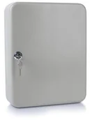 Szafki na klucze - Donau Szafka na klucze na 140 kluczy, 300x240x80mm, szara 5244001PL-99 - miniaturka - grafika 1