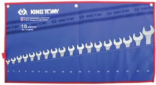 KING TONY 1218 MR zestaw metryczny torba na narzędzia, 18 1218MR - Akcesoria do elektronarzędzi - miniaturka - grafika 3