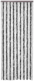 VidaXL Zasłona przeciwko owadom, szaro-biała, 90x200 cm, szenil 315124 VidaXL - Moskitiery - miniaturka - grafika 3