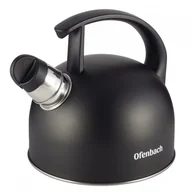 Czajniki na gaz - Ofenbach Tradycyjny czajnik stalowy z gwizdkiem 1,5L 100304 - miniaturka - grafika 1