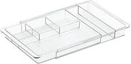 Kosmetyczki, organizery i kuferki - InterDesign Clarity 38280EU wyjmowany organizer do szuflady, przezroczysty 38280 - miniaturka - grafika 1