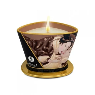 Shunga Świeca do masażu - Massage Candle Chocolate 170 ml Czekolada - Olejki i świece do masażu - miniaturka - grafika 2