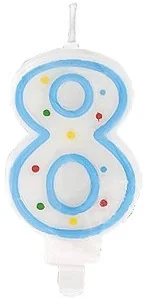 Fackelmann Świeczka urodzinowa cyfra 8 osiem 52584 52584 - Dekoracje domu Fackelmann Świeczka urodzinowa cyfra 8 osiem 52584 52584 - Dekoracje domu - miniaturka - grafika 1