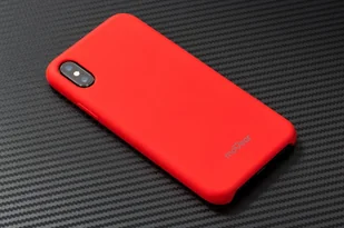 moVear Etui silikon iPhone Xs moVear silkyCase Czerwony A0IXSCSC0RECRE - Etui i futerały do telefonów - miniaturka - grafika 7