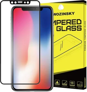 Wozinsky Full Screen szkło hartowane 9H na cały ekran z ramką iPhone XS / X czarny 7426825333605 - Szkła hartowane na telefon - miniaturka - grafika 3