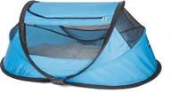 Łóżeczka i kojce - DERYAN Łóżeczko turystyczne BabyBox z moskitierą, niebieskie DERYAN - miniaturka - grafika 1