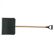 Łopaty do śniegu - Pro Łopata śnieg.sz.455mm w.360mm pl.cz.okucie bl.+t.drew.+rączka - miniaturka - grafika 1