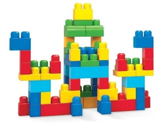 Fisher Price MEGA BLOCKS FIRST BUILDERS TORBA NA ZAMEK 60 ELEMENTÓW 65541084155 - Klocki - miniaturka - grafika 6