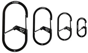 Nite Ize Karabińczyk z podwójną komorą G-Series #4 black GS4-01-R6 - Multitools - miniaturka - grafika 2