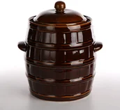 Pojemniki kuchenne - Altom BECZKA 8L Z KOŁNIERZEM I POKRYWĄ 5906651045283 - miniaturka - grafika 1