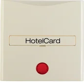 Wyłączniki światła i elektryczne - Berker Kwadrat kremowy łącznik na kartę hotelową B_16408982 - miniaturka - grafika 1
