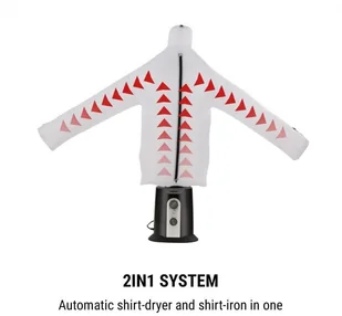 OneConcept OneConcept ShirtButler Automatyczna suszarka do koszul, 850 W, 2 w 1, do 65°C HL-CDR1-0001 - Akcesoria i części do żelazek - miniaturka - grafika 2