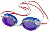 Pływanie - Finis ripple goggles mirror niebieski/czerwony - miniaturka - grafika 1