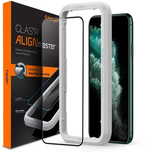 Spigen Szkło do etui Glas.tR Slim FC AM iPhone 11 Pro Max, Xs Max, czarne 8809671018312 - Szkła hartowane na telefon - miniaturka - grafika 9