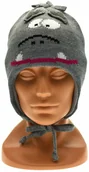 Czapki dla dzieci - Raster Producent Czapek Czapka dziecięca zimowa Hipek Szara 26094 - miniaturka - grafika 1