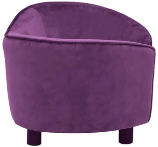 Vidaxl Lumarko Sofa dla psa, burgundowa, 69x49x40 cm, pluszowa 171024 - Legowiska dla psów - miniaturka - grafika 4
