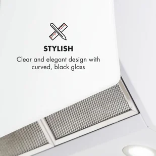 Klarstein Annabelle 90 Biały (TK15-Annabelle90WH) - Okapy kuchenne - miniaturka - grafika 8