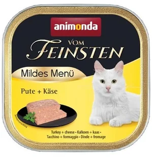Animonda vom Feinsten Mildes Menu z Indykiem i Serem tacka 100g - Mokra karma dla kotów - miniaturka - grafika 2