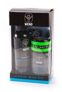 WEND WEND zestaw CHAIN WAX KIT fluo zielony - Narzędzia rowerowe - miniaturka - grafika 2