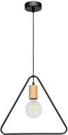 Lampy sufitowe - Spotlight Wisząca LAMPA geometryczna CARSTEN WOOD 1652174 skandynawska OPRAWA metalowy ZWIS trójkąt dąb olejowany czarny 1652174 - miniaturka - grafika 1