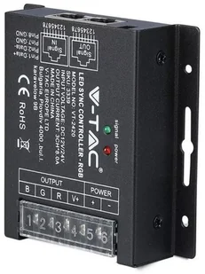 V-TAC Sterownik Taśm LED RGB Radiowy 12V/24V 288W/576W RJ45 VT-2420 - Akcesoria do oświetlenia - miniaturka - grafika 4
