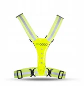 Pozostały sprzęt i akcesoria do ćwiczeń - GATO GATO Szelki odblaskowe LED GATO SAFER SPORT USB żółte - miniaturka - grafika 1