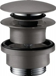 Hansgrohe 50100340 Komplet odpływowy Push-Open do umywalek i bidetów czarny chrom szczotkowany - Syfony Hansgrohe 50100340 Komplet odpływowy Push-Open do umywalek i bidetów czarny chrom szczotkowany - Syfony - miniaturka - grafika 1