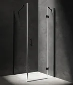 Kabiny prysznicowe - Omnires Manhattan 80x80 czarne MH8080BLTR - miniaturka - grafika 1
