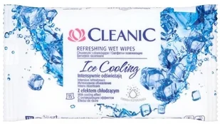 HARPER HYGIENICS Chusteczki odświeżające Cleanic Ice Cooling z efektem chłodzącym (15 sztuk) - Chusteczki do demakijażu - miniaturka - grafika 3