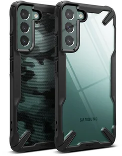 RINGKE Fusion X etui pancerny pokrowiec z ramką Samsung Galaxy S22+ (S22 Plus) czarny Camo Black - Etui i futerały do telefonów - miniaturka - grafika 3
