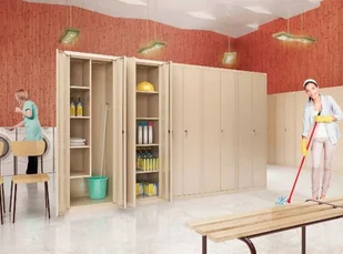 150 Szafer Szafa gospodarcza na wiadro mopa wymiary 180x60x50 cm) 15076461 76461-uniw - Szafy i regały magazynowe - miniaturka - grafika 2