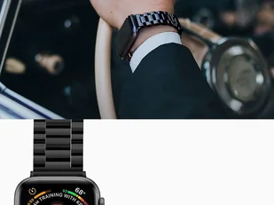 Spigen Pasek Band Modern Fit Apple Watch 44 S4 / 42mm S1-3, czarny 8809613768824 - Akcesoria do smartwatchy - miniaturka - grafika 7