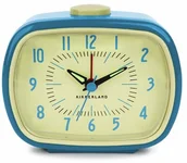 Zegary - Kikkerland KKAC08-BL-EU budzik w stylu retro, niebieski AC08-BL - miniaturka - grafika 1