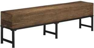 vidaXL Ławka, 160 cm, lite drewno odzyskane vidaXL - Ławki do przedpokoju - miniaturka - grafika 6