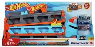 Mattel City Wyścig transporter 2w1 - Mattel - Samochody i pojazdy dla dzieci - miniaturka - grafika 2