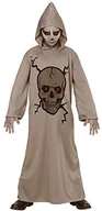 Stroje karnawałowe - WIDMANN mistrz Andreas kostium dziecięcy trupia czaszka, ubrania z kapturem, 140, szary - miniaturka - grafika 1