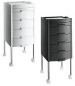 Pozostałe akcesoria fryzjerskie - Fox Manhattan wózek fryzjerski 5 szuflad - miniaturka - grafika 1