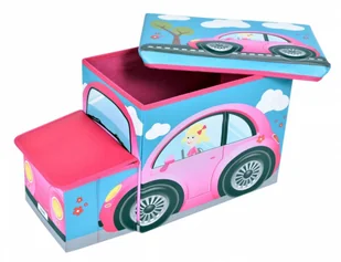 Pufa pojemnik Samochód - różowy - Pufy i podnóżki - miniaturka - grafika 3