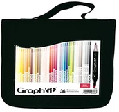 Markery permanentne - Graphit Graph 'It 36 sztuki podwójnych koronka marker, alkoholu Basic Colors GI00360 - miniaturka - grafika 1