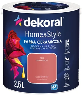 Dekoral Emulsja Home & Style red grapefruit 2,5 l - Farby wewnętrzne Dekoral Emulsja Home & Style red grapefruit 2,5 l - Farby wewnętrzne - miniaturka - grafika 1