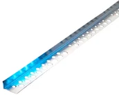 Inne materiały budowlane - JS Technologie Półnarożnik aluminiowy perforowany 10 x 20 5 3 mb - miniaturka - grafika 1