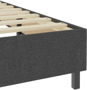vidaXL Rama łóżka, szara, tapicerowana tkaniną, 140 x 200 cm - Łóżka - miniaturka - grafika 14