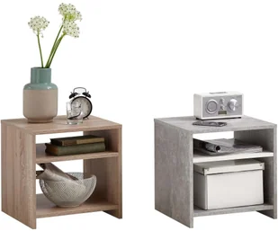 FMD Mobel FMD Stolik kawowy z półką, kolor dębowy - Ławy i stoliki kawowe - miniaturka - grafika 5