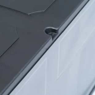 vidaXL Skrzynia ogrodowa, 320 L, szaro-czarna vidaXL - Skrzynie ogrodowe - miniaturka - grafika 5